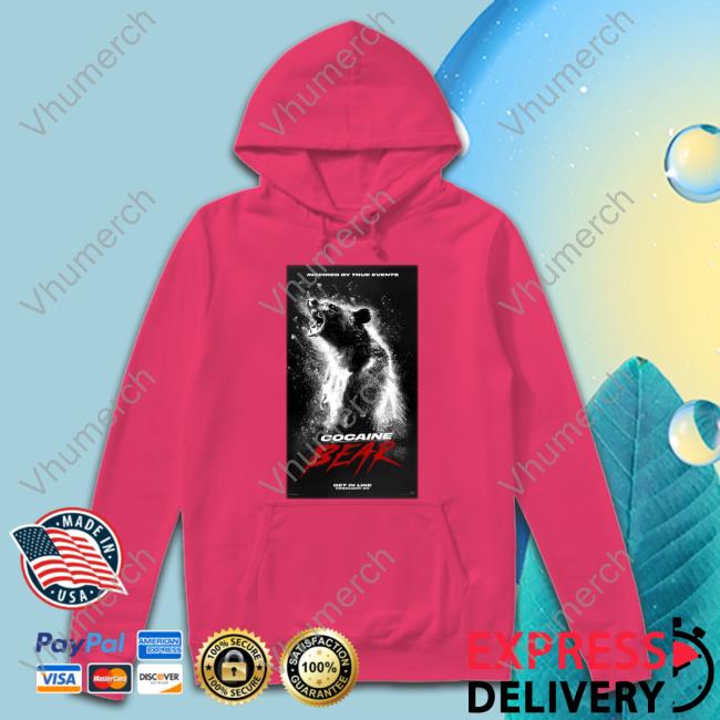 Discussingfilm Cocaine Bear Poster Shirt Discussingfilm Cocaine Bear Poster Shirt