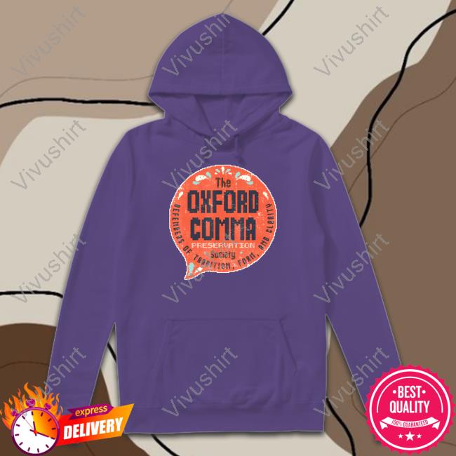 Oxford Comma Preservation Society Logo Long Sleeve T Shirt Oxford Comma Preservation Society Logo Long Sleeve T Shirt