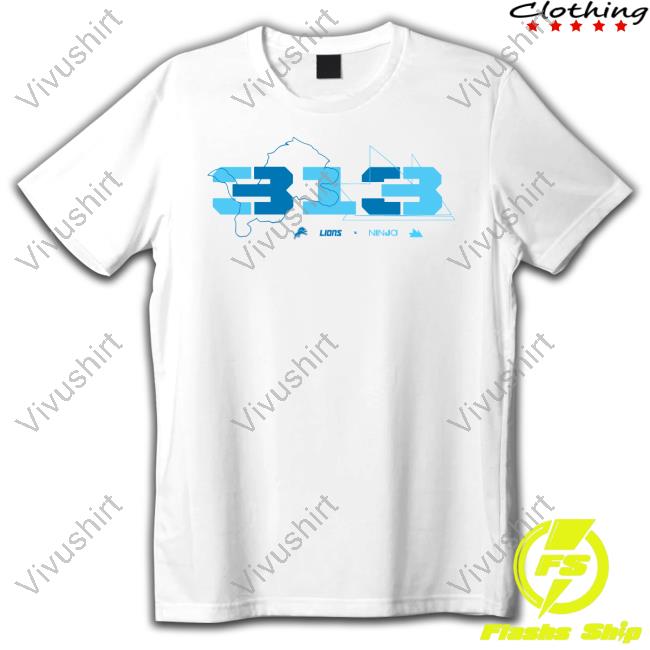 Teamninja Merch Ninja X Detroit Lions 313 Long Sleeve Teamninja Merch Ninja X Detroit Lions 313 Long Sleeve