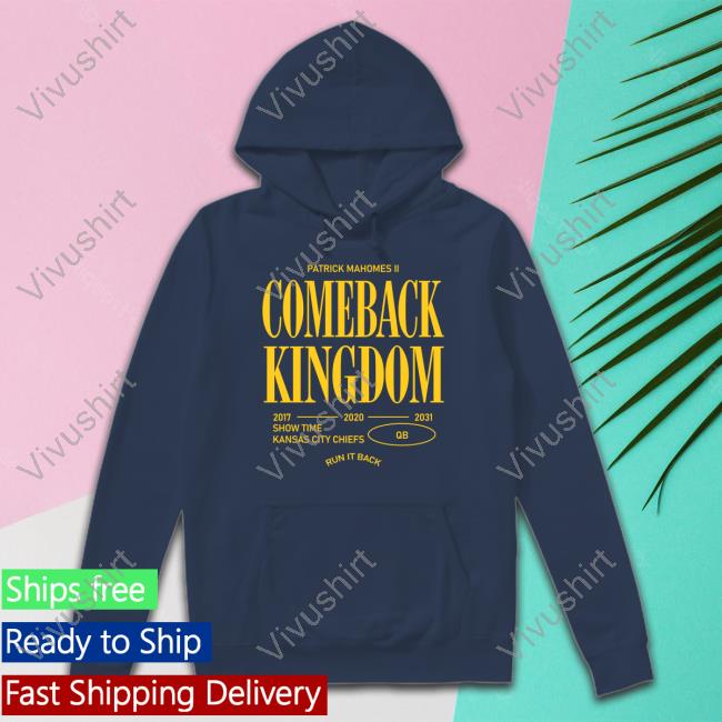 Patrick Mahomes The Comeback Kingdom Long Sleeve Tee Patrick Mahomes The Comeback Kingdom Long Sleeve Tee