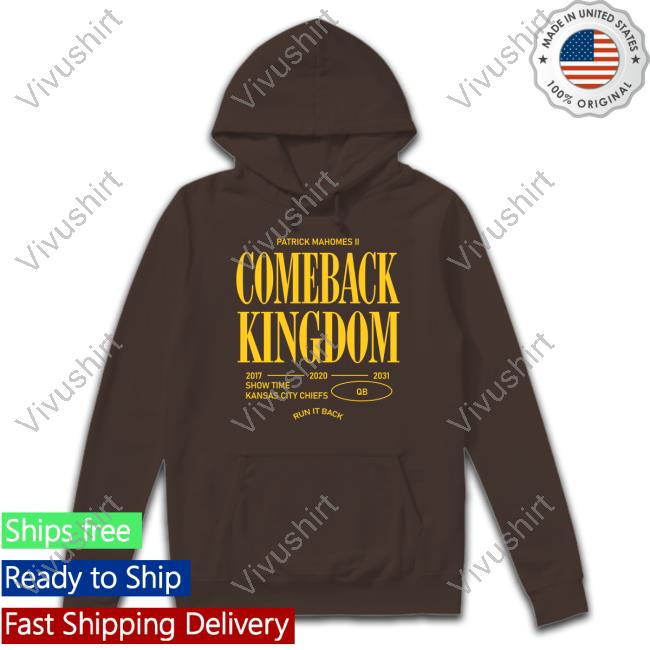 Patrick Mahomes The Comeback Kingdom Long Sleeve Tee Patrick Mahomes The Comeback Kingdom Long Sleeve Tee