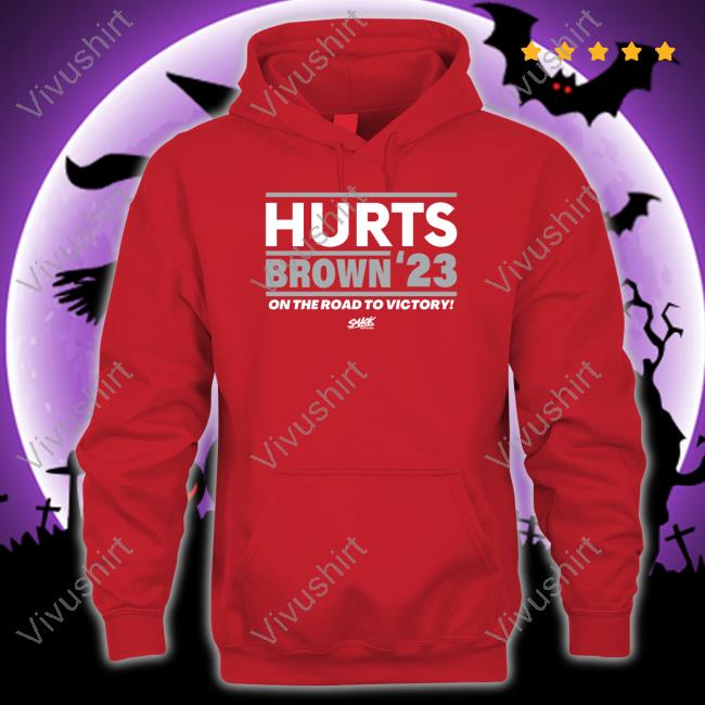 Smackapparel Store Hurts Brown '23 On The Road To Victory Hoodie Smackapparel Store Hurts Brown '23 On The Road To Victory Hoodie